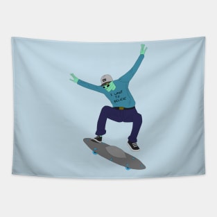 Alien Skater Tapestry