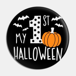 Halloween Shirt, 1st Halloween Shirt, First Halloween, My First Halloween Shirt Pin