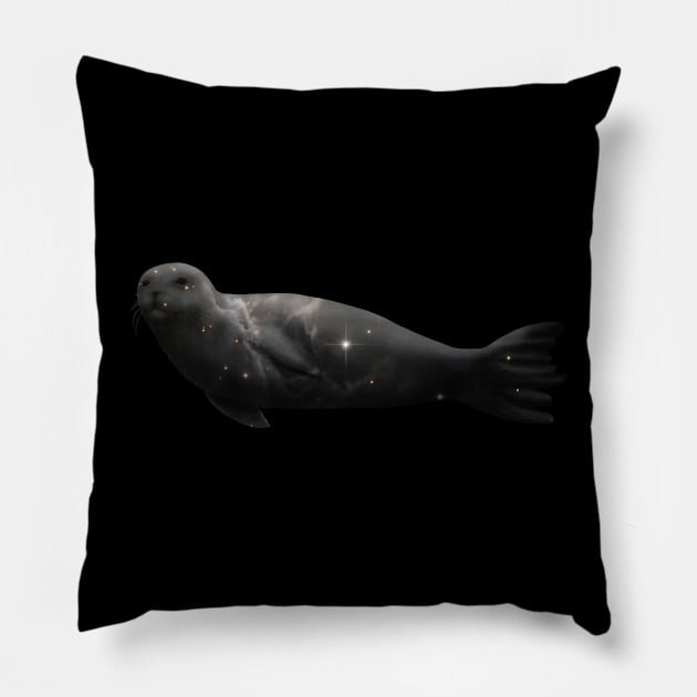 Galaxy Seal Pillow by Kristal Stittle