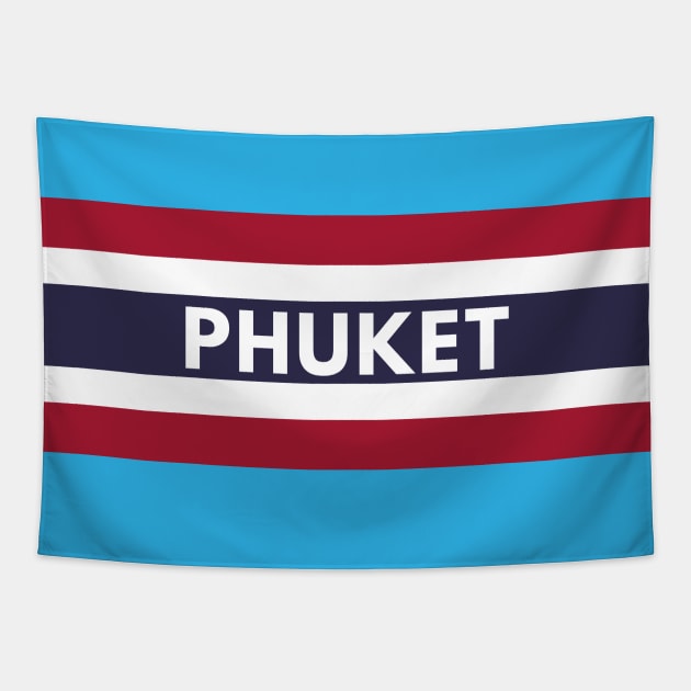 Phuket City in Thailand Flag Tapestry by aybe7elf