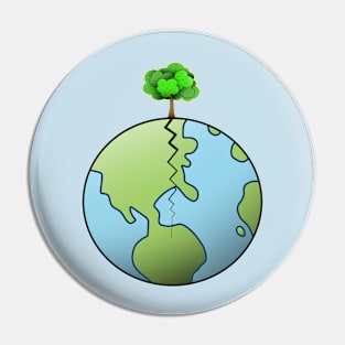 Earth suicide Pin