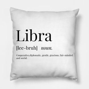 Libra Definition Pillow