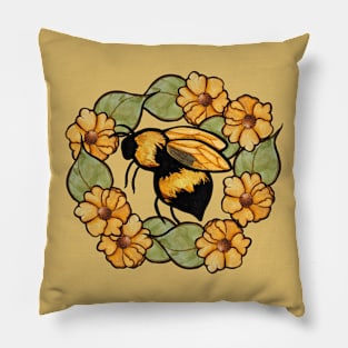 Summer Bees Pillow