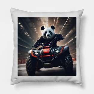 Panda Racing Pillow