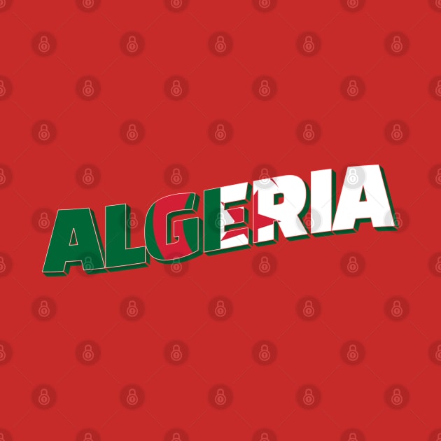 Algeria Vintage style retro souvenir by DesignerPropo