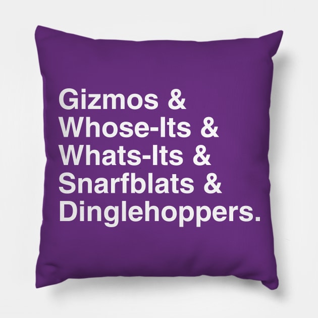 Whose-Its & Whats-Its Pillow by fashionsforfans