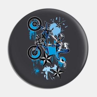 STAR SPLATTER DIRTBIKER Pin