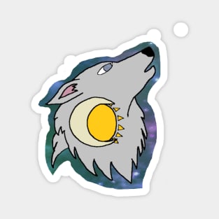 Wolf, Sun, & Moon Magnet