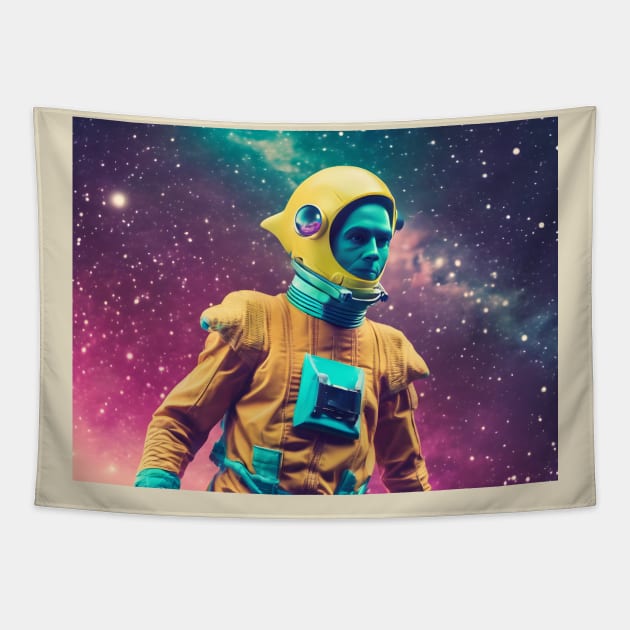 Retro Spaceman Tapestry by Dead Galaxy