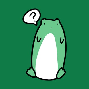 Confused Tall Green Frog T-Shirt