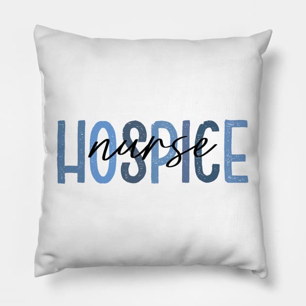 Retro Hospice Nurse Week Palliative Care Team Hospice Nursing Grad Pillow by Nisrine