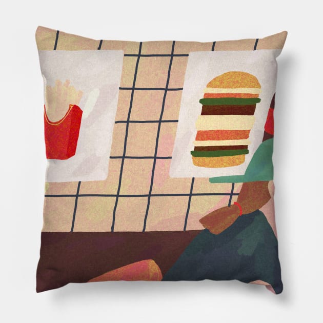 Restaurant Pillow by juliealex