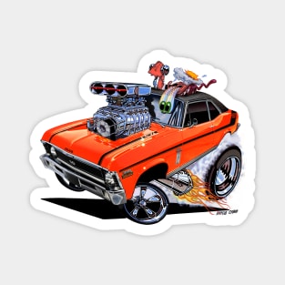 SUPER Nova orange 1970 Nova SS Magnet