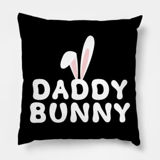Daddy Bunny Ears Easter Family Matching Dad Fathers Day Papa Pillow