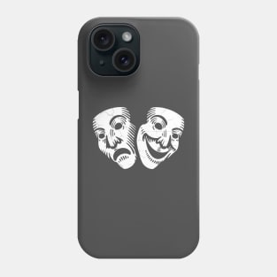 Comedy and tragedy theater masks Phone Case