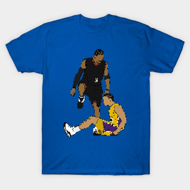 Allen Iverson Steps Over Tyronn Lue Basketball T Shirt LLL464