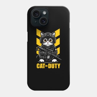 Cat on Duty Phone Case