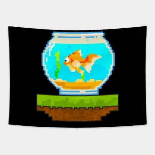 Cute 8-Bit Fish Awesome Animal 8Bit Pet Aquarium Tapestry