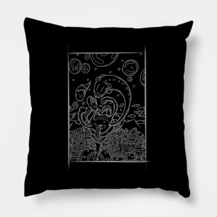 Spirits on the Roof tops Pillow