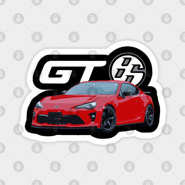 toyota 86 jdm max racing Magnet by cowtown_cowboy