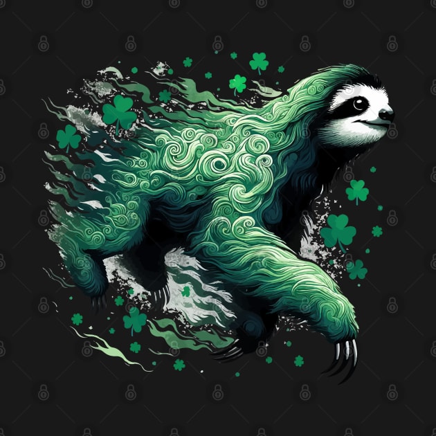 Happy st patricks day funny irish sloth by TomFrontierArt