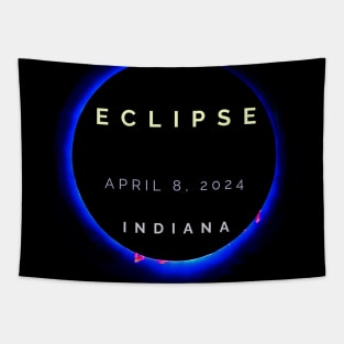 Solar Eclipse Totality in Indiana Tapestry