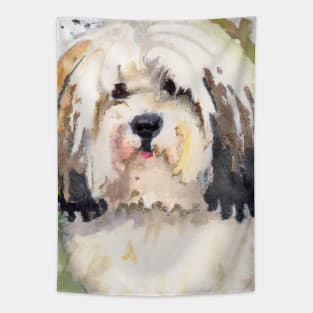 Havanese Watercolor Painting - Dog Lover Gifts Tapestry