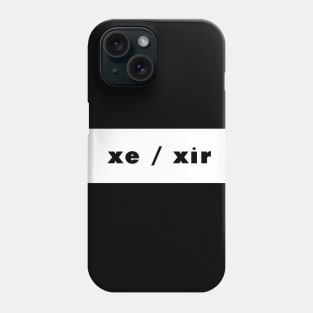 xe / xir - white Phone Case