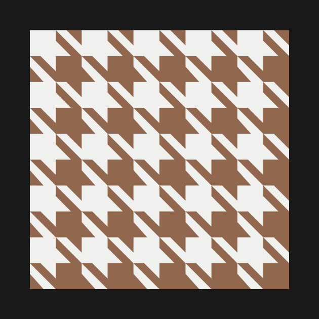 Little Critter Houndstooth - Brown and White by A2Gretchen