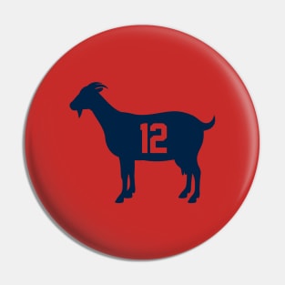 New England Patriots GOAT Pin