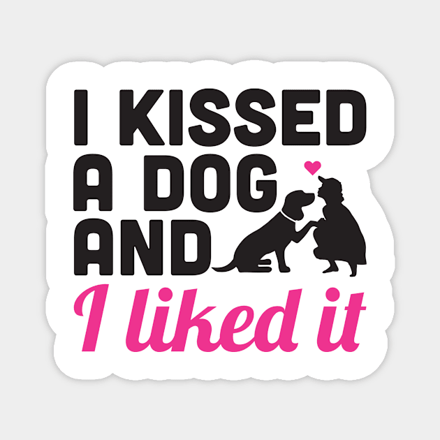 Kissed Dog 2 Magnet by nektarinchen