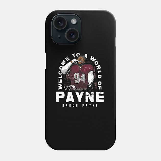 Daron Payne Washington World Of Payne Phone Case by binchudala