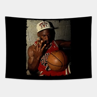 Michael Jordan - Wins His 3rd Consecutive Tapestry