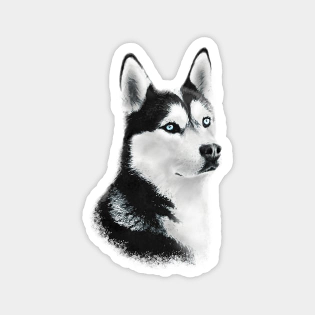 Siberian Husky Magnet by ImaginativeWild