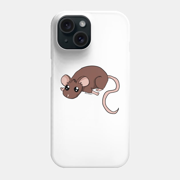 A little Mousie - Brown Phone Case by tearsforlu