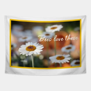 White Daisy Tapestry