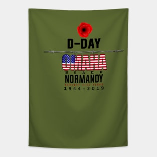 D Day Omaha Beach Anniversary Tapestry