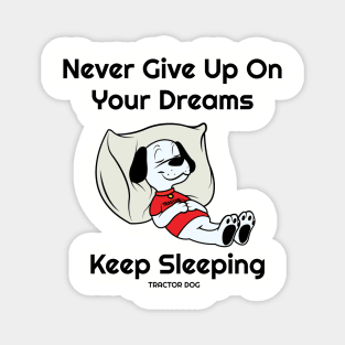 Never Give Up On Your Dreams Magnet