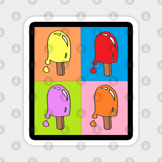 pop art ice cream summer Magnet by LowEndGraphics