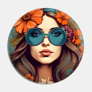 Hippie Girl Lifestyle Pin