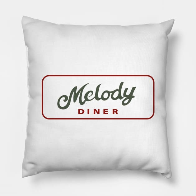 Melody Diner Pillow by Circle City Ghostbusters