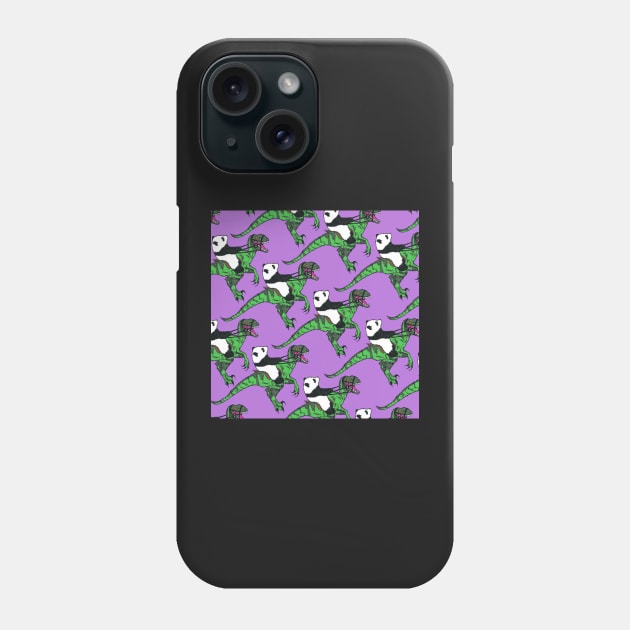 Jurassic Panda Logo Print Phone Case by JurassicPanda