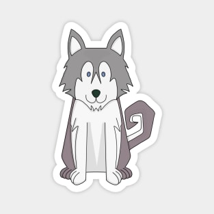 Dog Cartoon Amazing Siberian Husky Magnet