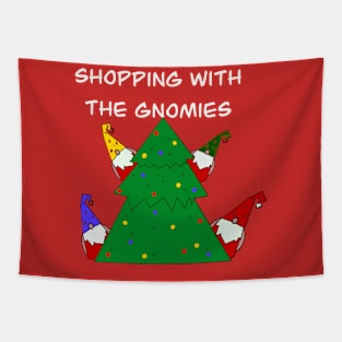 Shopping with gnomies Tapestry