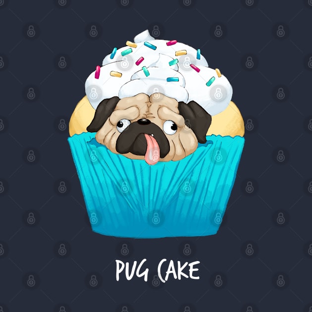 Pug Cake by mcbenik