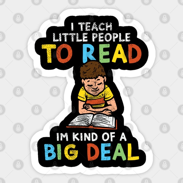 I Teach Little People To Read T-Shirt I Teach Little People To Read T-Shirt