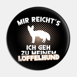 Löffelhund Frauen Wüstenfuchs Mädchen Motiv Pin