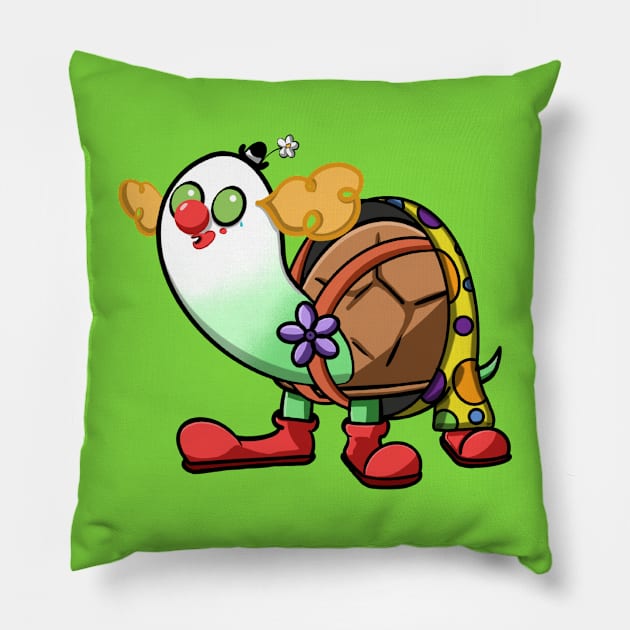 Turtle #9 Clown Pillow by TurtlzTeez