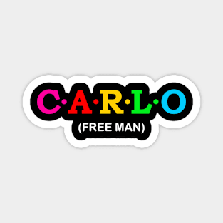 Carlo  - Free Man. Magnet