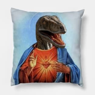 Jesus raptor Pillow